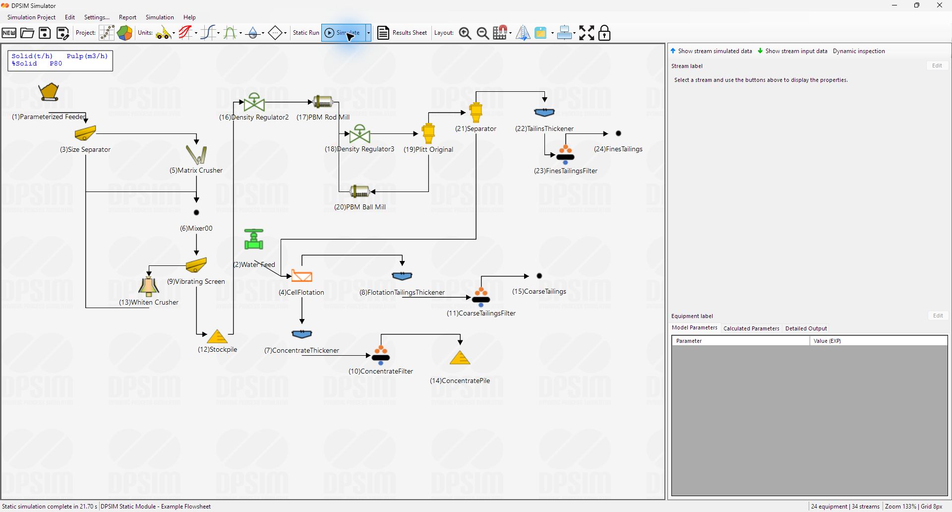 Startup Circuit after completion of a DPSIM static simulation