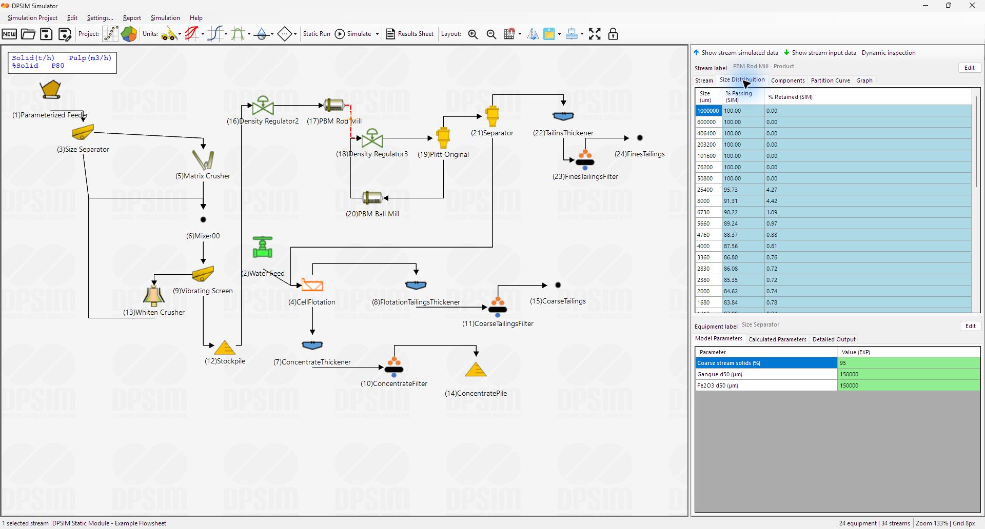 Defining Particle Size Classes in DPSIM