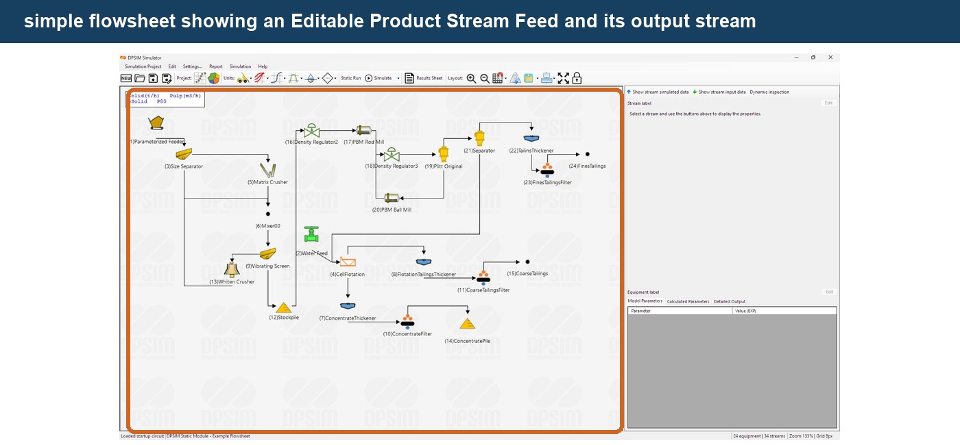 Defining the Feed in DPSIM