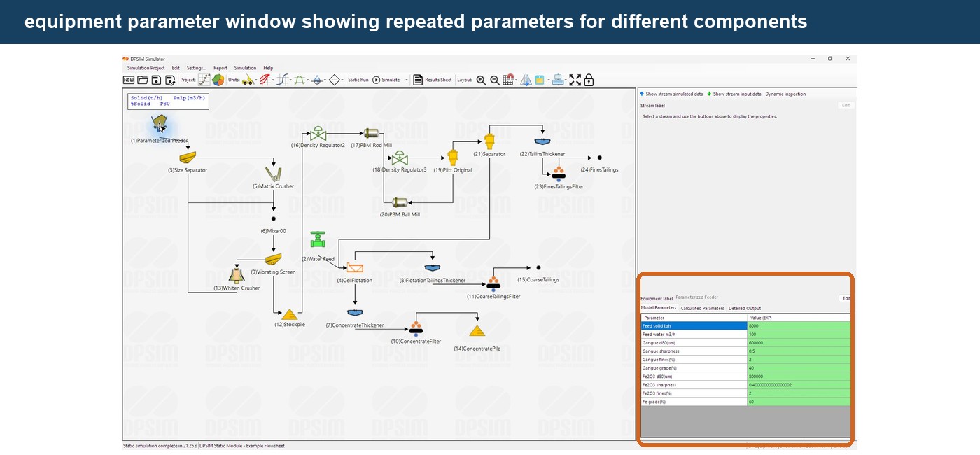 Editing Equipment and Model Parameters in DPSIM