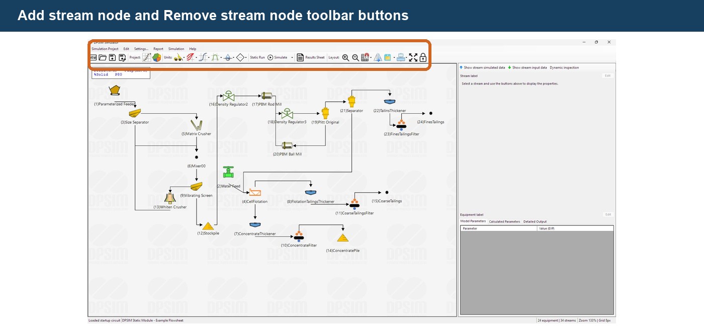 Organizing the Flowsheet with Stream Nodes